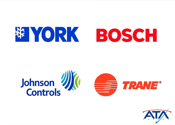 لوگوی معتبرترین برندهای چیلر خارجی