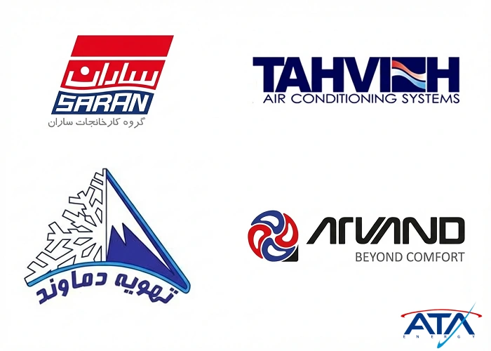 لوگوی تولیدکنندگان برتر چیلر و مینی‌چیلر در ایران